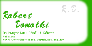 robert domolki business card